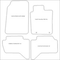 Mitsubishi L200 Double Cab Mats for 4 Door Model